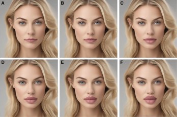 Konstantes Verhaeltnis Oberlippe Unterlippe